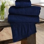Bedding King 6 Pieces Pure Egyptian Cotton Towel Set - Navy Blue