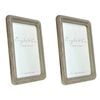 2PK SS Collective Silver Heritage WIth Rounded Edges Rectangle Photo Frame 4x6