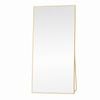 OAKORY 198x96cm Rectangular Full Length Mirror, Floor Mirror with Aluminium Alloy Frame Gold