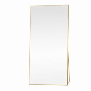 OAKORY 198x96cm Rectangular Full Length Mirror, Floor Mirror with Aluminium Alloy Frame Gold