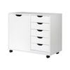 Costway Mobile Filing Cabinet 5 Chest Of Drawers Home Office Storage Dresser