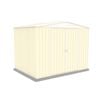 Absco Sheds 3.00mW x 2.18mD x 2.30mH Classic Cream Double Door Highlander Garden Shed 