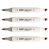 4x Kent Spectra Graphic Technical Markers Creative Drawing/design Deep Red