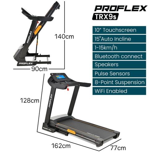 Proflex treadmill bluetooth running machine foldable small compact home electric sale