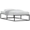 vidaXL Bed Frame without Mattress Black 92x187 cm Single Metal