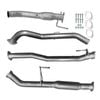 Ignite Exhausts Turbo Back For Nissan D23 Navara Np300 3" Cat & Hotdog Raw Aluminised Steel