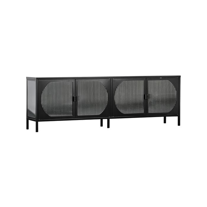 Cooper & Co. Eve 160cm Modern Metal TV Unit Black