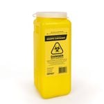 FastAid Sharps Container, Plastic, 1.8L, Yellow
