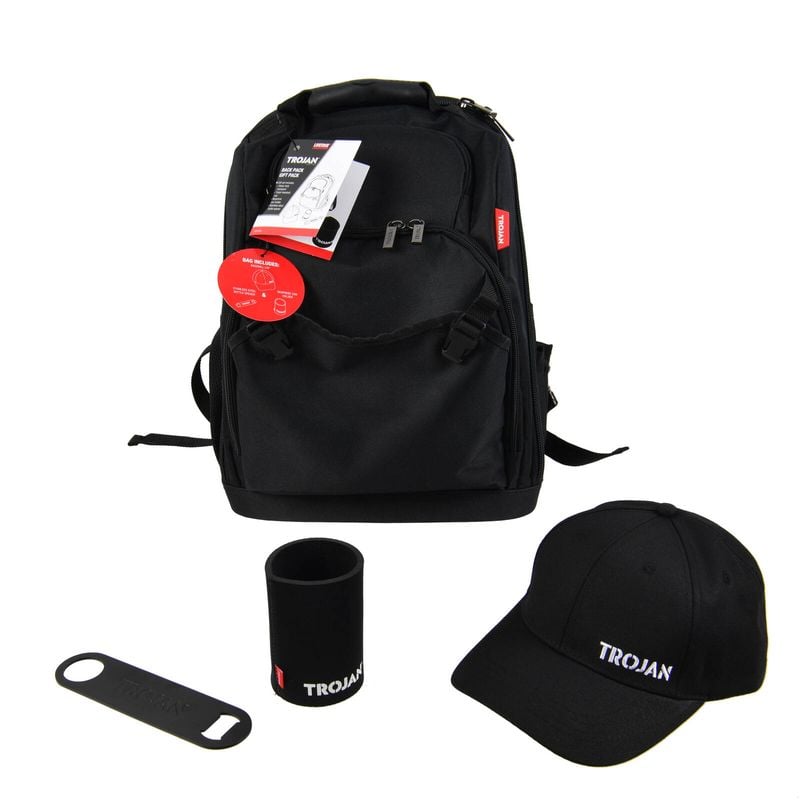 Backpack w/ Hat, Can cooler & Bottle opener