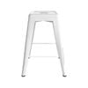 Marquee White Metal Bar Stool