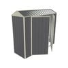 Build-a-Shed 0.8 x 2.3 x 2.1m Gable Double Hinged Side Door Shed - Grey