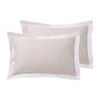 Accessorize Bedroom Collection Accessorize Hotel White/Natural Tailored Deluxe Cotton  Pillowcase Pair