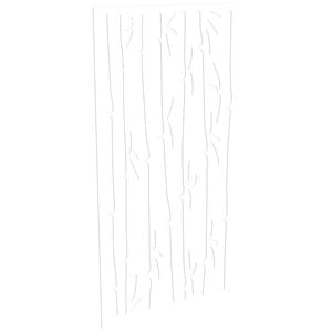 ProtectorAl 300-1200w x 1201-2400h Gloss White/Satin White Bamboo Unframed Composite Deco Panel