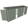 Build-A-Shed 1.2 x 5.2 x 2.0m Skillion Dual Single Sliding Side Doors Shed - Green