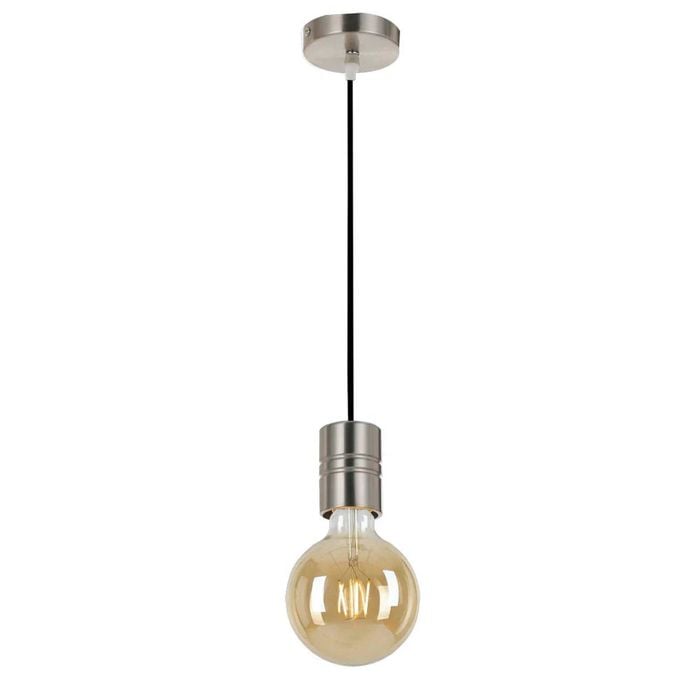 Telbix Lang Modern Pendant Hanging Lamp Light Metal Nickel
