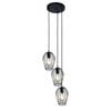 Oriel Lighting Olam 3lt Pendant Light Black
