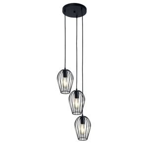 Oriel Lighting Olam 3lt Pendant Light Black
