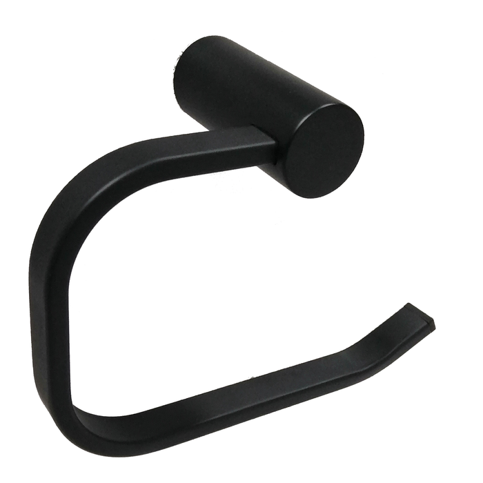 Barelli Black Matte Ambiente Single Toilet Roll Holder