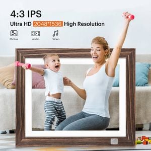 KODAK HDPF-978 9.7" WiFi Digital Photo Frame Rustic Wood