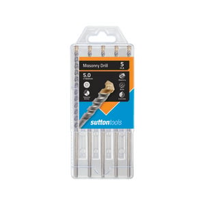 Sutton Tools 5 x 150mm Masonry Drill Set - 5 Pack