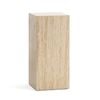 Cubie Medium Cream Travertine Plinth