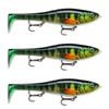 3x Rapala 20cm X Rap Peto Sink Hybrid Swimbait Fishing Lures - Live Perch