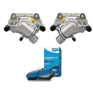 Basco 2 x Rear Disc Calipers with Bendix Brake Pad for Mazda 3 BL BK | Volvo C30 03-14 - BRK1004-BDX