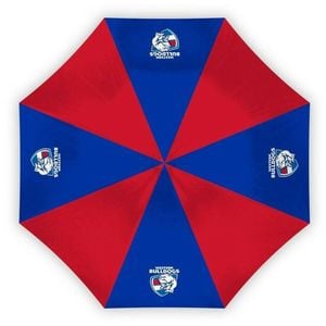 AFL Compact Umbrella - Western Bulldogs - Rain - Glovebox - 60cm Length W17cm