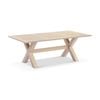 Tahitian 2.1m Outdoor Aluminium Rectangle Dining Table Light Oak
