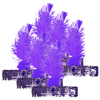 6x 1920s FLAPPER HEADBAND Headpiece Feather Sequin Charleston Costume Party BULK Purple