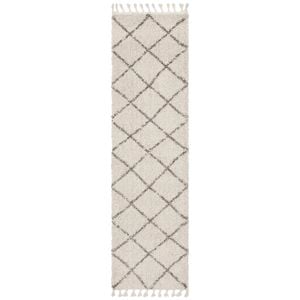 Rare 22 Beige 400x80cm - Large Runner Shaggy Indoor Rug