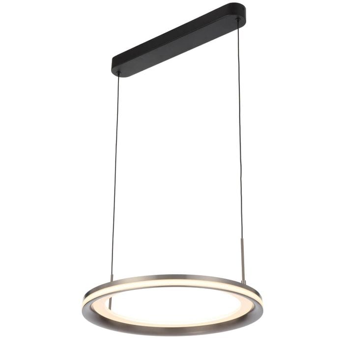 Telbix Fulcrum Contemporary Pendant Hanging Lamp Light Aluminium Pvc Acrylic Pearl Grey Satin