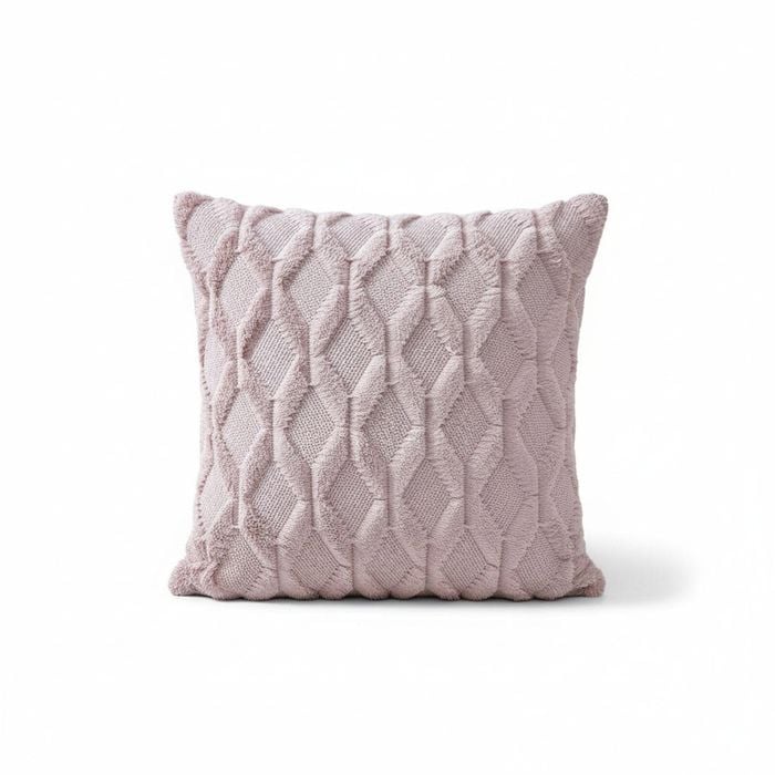 2 Pack Decorative Boho Throw Pillow Covers 45 x 45 cm (Pink)
