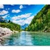 Oca River And Alps Mouintain View  Print 100% Australian Made 120 x 90cm  (Stretched)