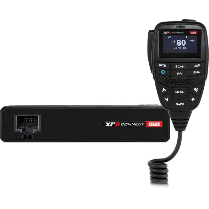 GME UHF CB XRS Connect Super Compact 80 Channel Radio & Microphone Black