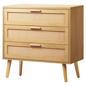 ALFORDSON 3 Chest of Drawers Rattan