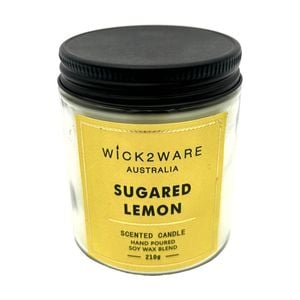 More Than Party Scented Soy Wax Candle Home Fragrance Sugared Lemon 210g