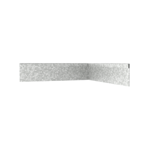 TerraForm Edging 75mmH x 610mmW  1.6mm Gauge Galvanised Steel Inside Corner