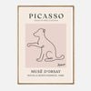 Galrie Elegant Minimalist Picasso Animal Series Drawing Art Print for Home Decor, Wood Frame, A1 60 x 84cm (23 x 33inch)