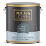 Porter's 4L Dark Newport Blue Eggshell Finish Broadwall Washable Paint - 4L