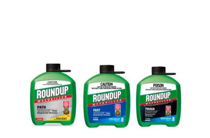 Three Roundup Weedkillers on recall.
