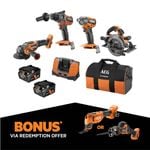 AEG 18V FUSION 4-Piece 5.0Ah FORCE Kit
