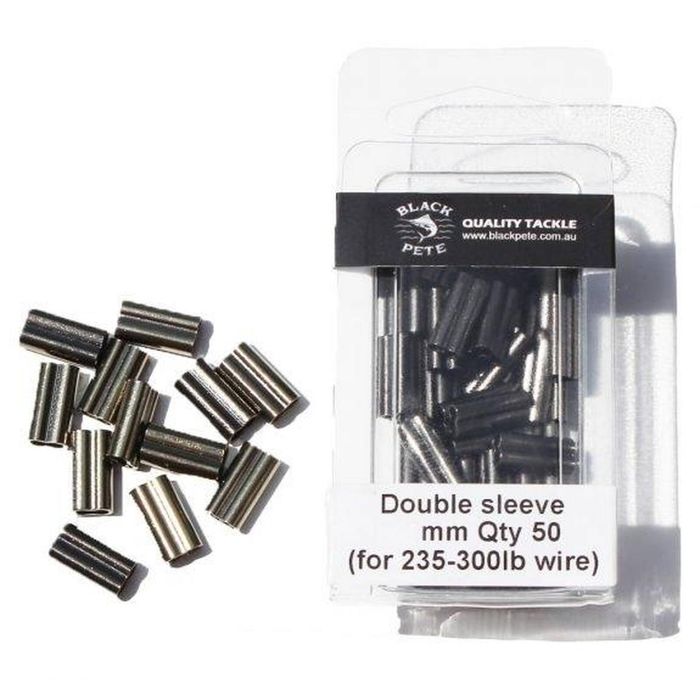 Black Pete Copper Double Sleeve Game Fishing Line Crimp 2.8mm
