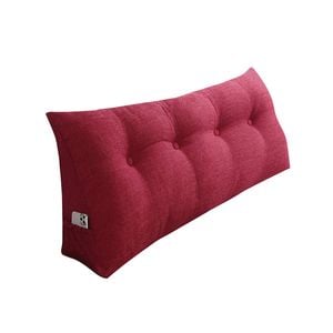 SOGA 120cm Rose Red Wedge Pillow