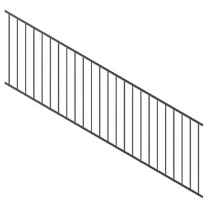 ProtectorAl 1201-2400 x 900 Monument Raked Up to 15º Flat Top Garden Fence Panel