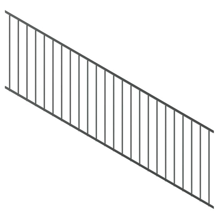 ProtectorAl 1201-2400 x 900 Monument Raked Up to 15º Flat Top Garden Fence Panel