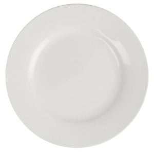Olympia Lumina Wide Rim Round Plates White 150mm (6 Pack)