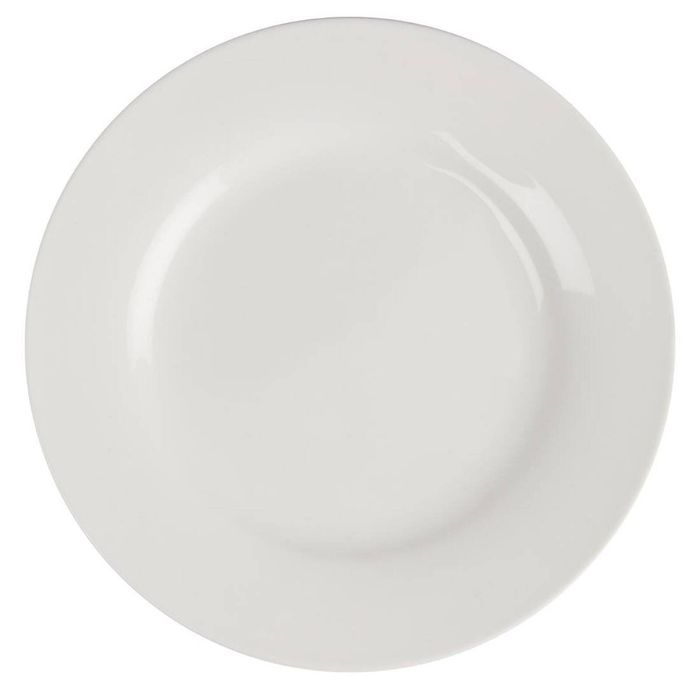Olympia Lumina Wide Rim Round Plates White 150mm (6 Pack)
