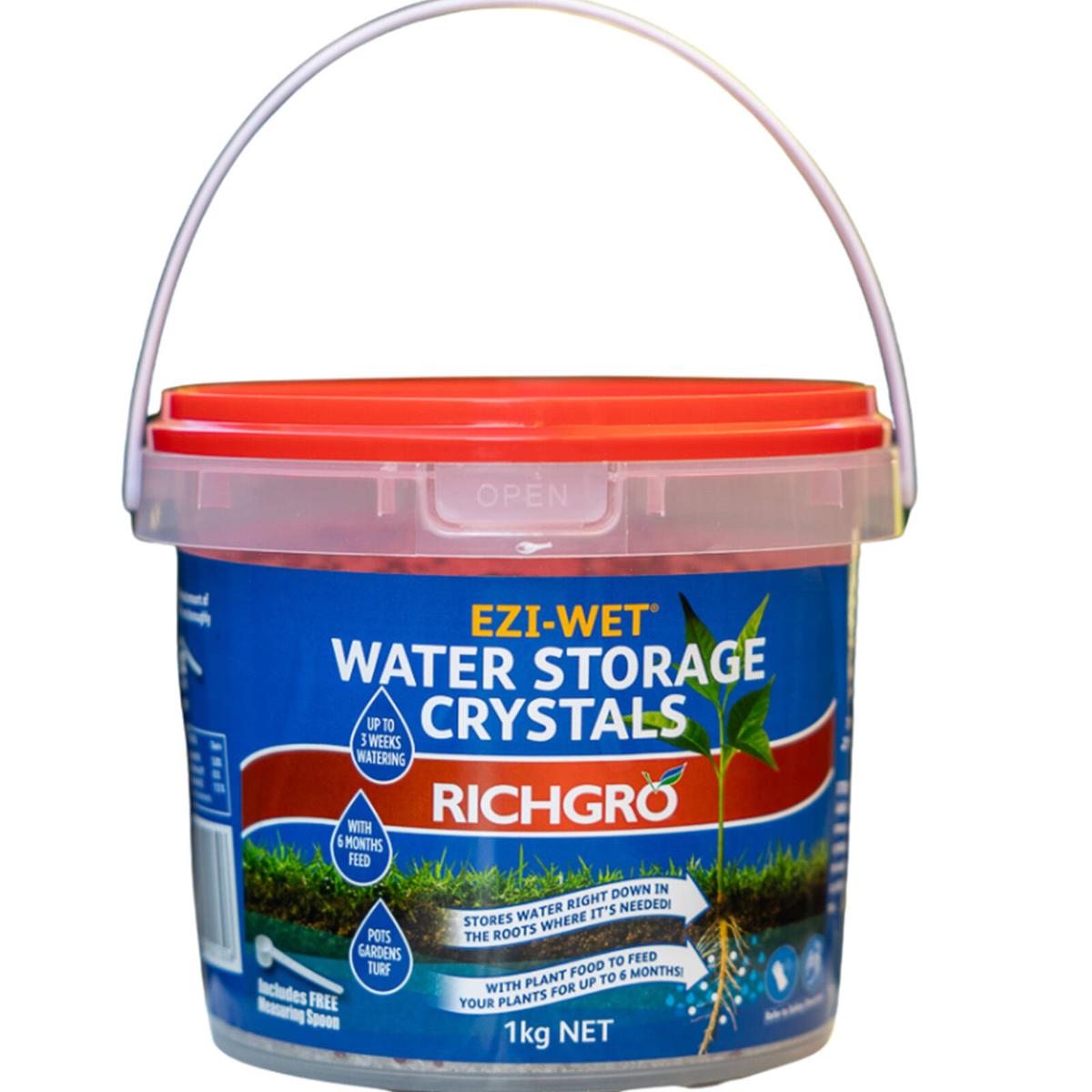 Richgro 1kg Ezi-Wet Water Storage Crystals With CRF - Bunnings Australia