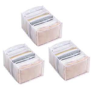 Catzon 3 Pcs 9 Grids Clothes Organisers Foldable